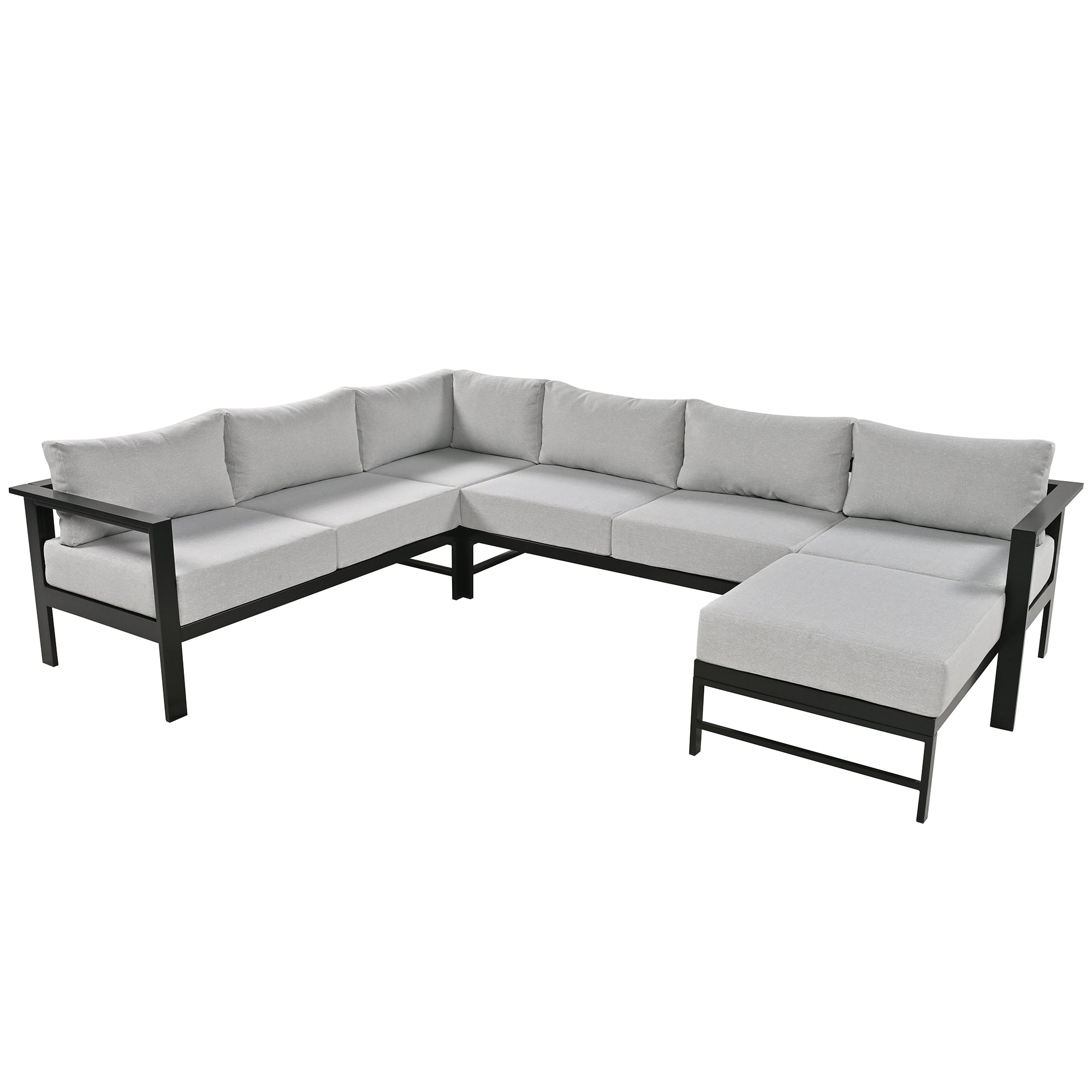 U-Style U-Shaped Outdoor Sectional Sofa Set