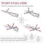 HOMCOM 8' Artificial Pencil Christmas Tree