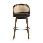Como Indoor Wood Barstool, Dark