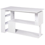 Writing Table Workstation - L Shaped Corner Computer Desk