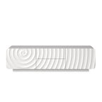 58'' TV Console With Modern Unique Spiral Wave Design