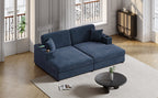 86.5" Oversized Loveseat Chaise Lounge Sectional Sofa Bed