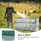 10-Bay Metal Nest Box for Hens and Ducks