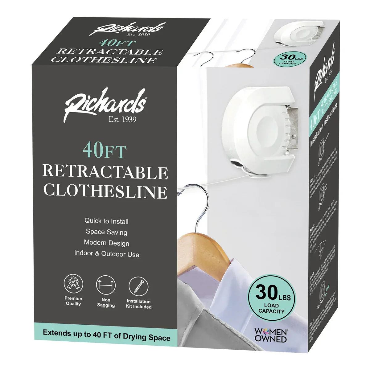 40 Foot Retractable Clothesline