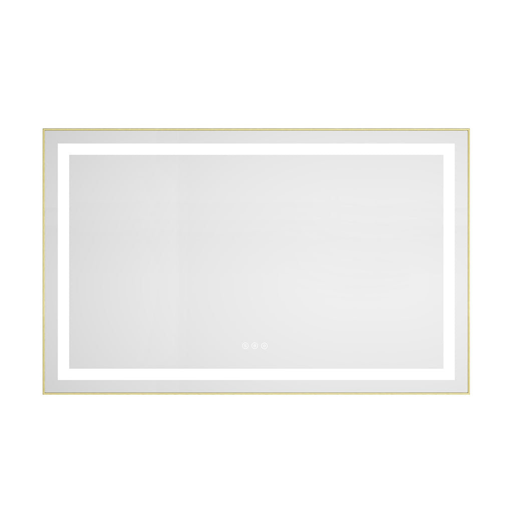 48" x 30" LED Bathroom Mirror with Front and Backlight