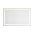 48" x 30" LED Bathroom Mirror with Front and Backlight