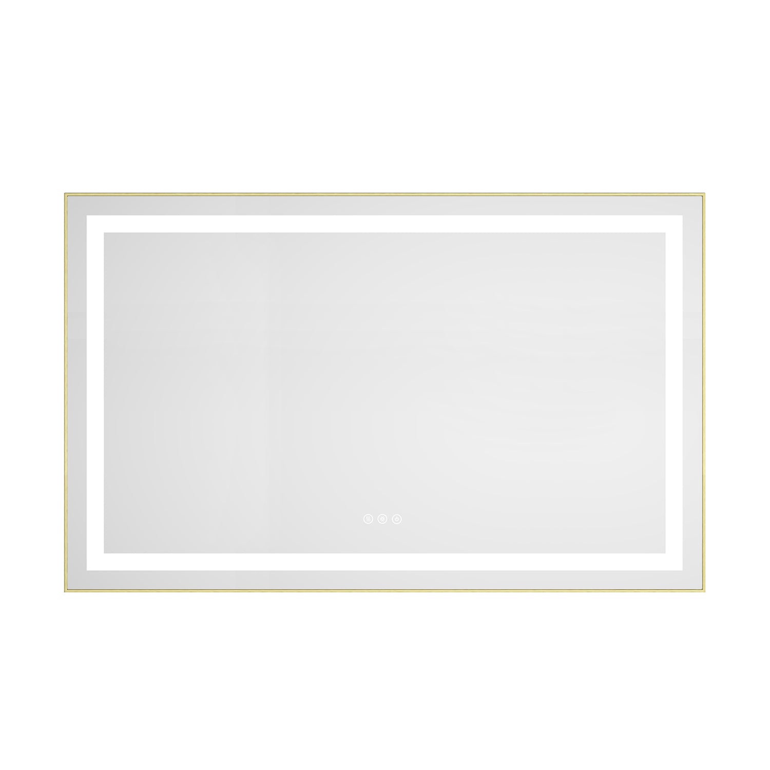 48" x 30" LED Bathroom Mirror with Front and Backlight
