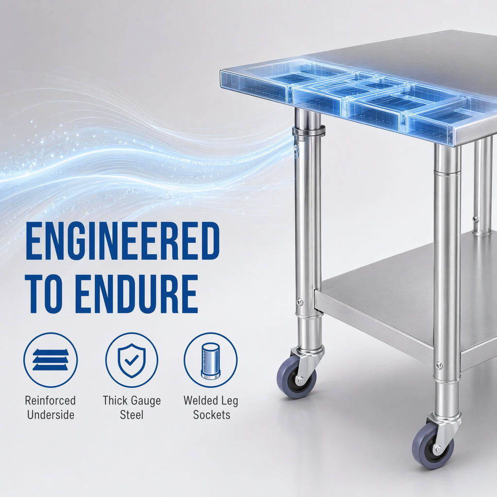 36'' x 24'' Commercial Work Table