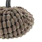 Set of 3 Chenille Weighted Pumpkins - Dark