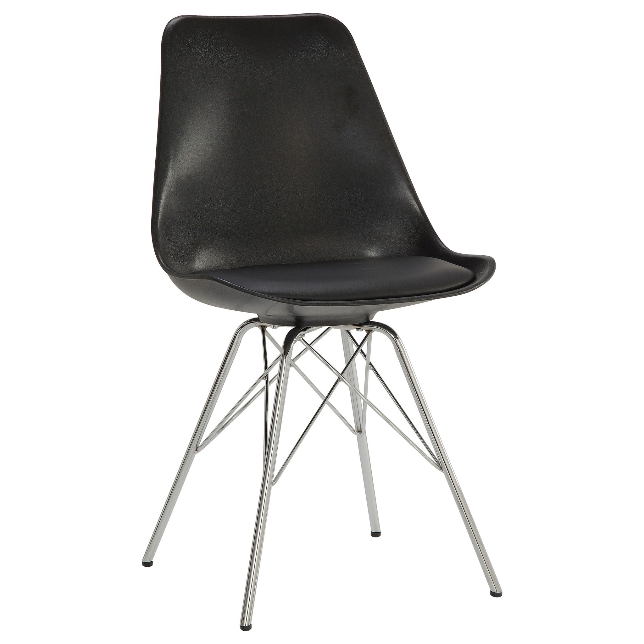 Padded Dining Chair (Set of 2) - Black