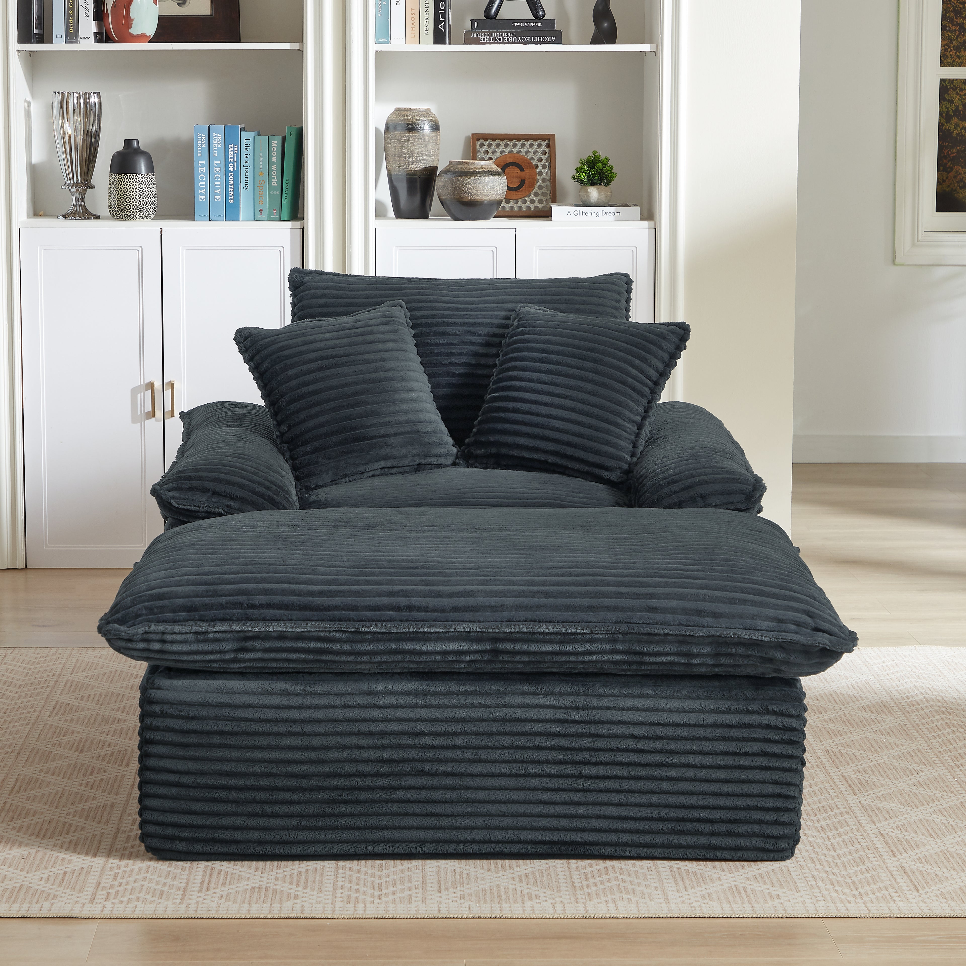 51.97 Inch Modern Comfortable Cushioned Compression Single Seat Sofa