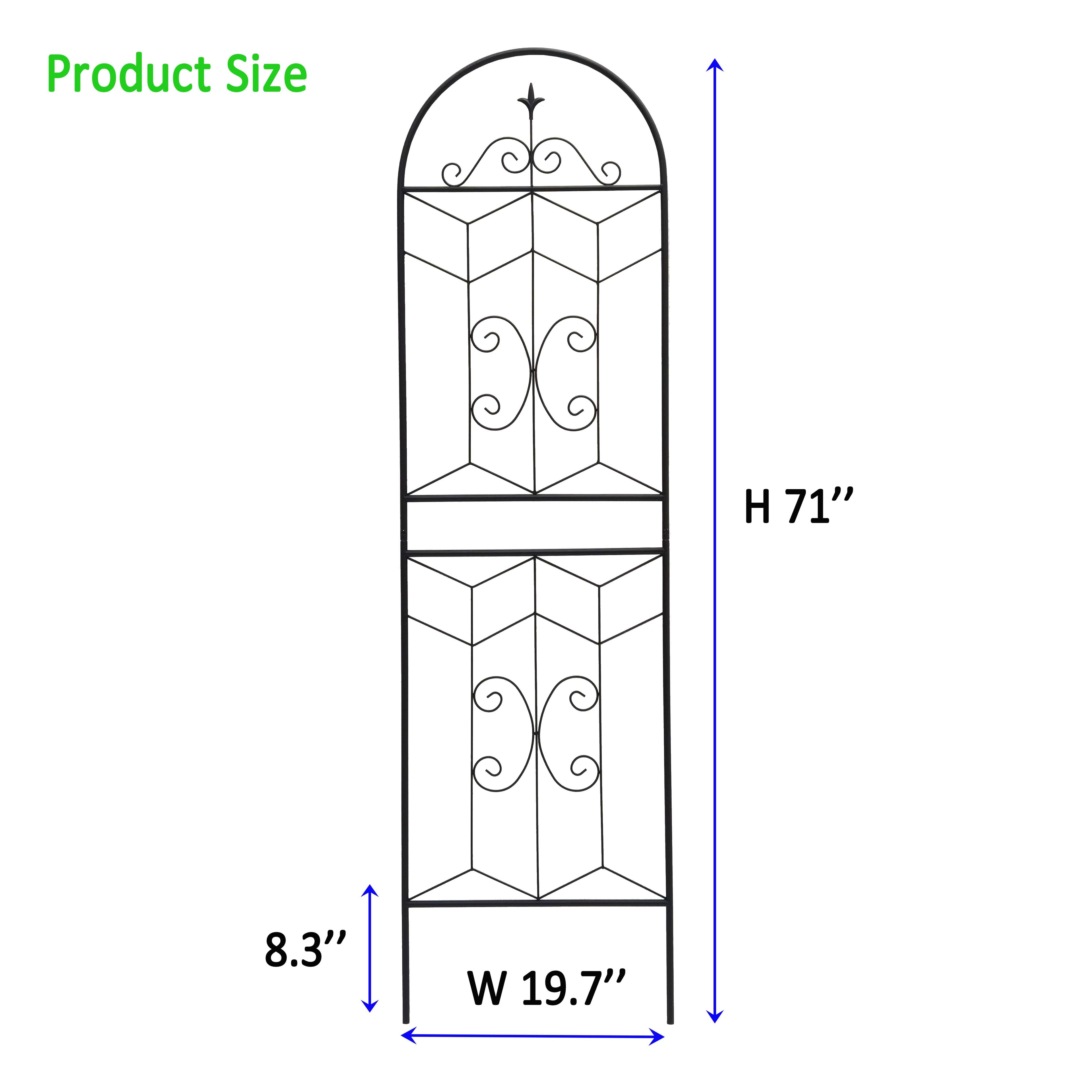 4 Pack Metal Garden Trellis