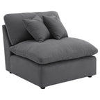 Charcoal 6-Piece Upholstered Modular Sectional Sofa