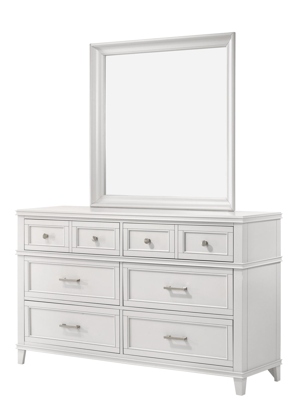 White 6 Drawer Dresser