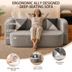 Eggshell Convertible Sofa Bed