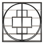 70.47" Height Industrial 5-Tier Vintage Etagere Bookcase