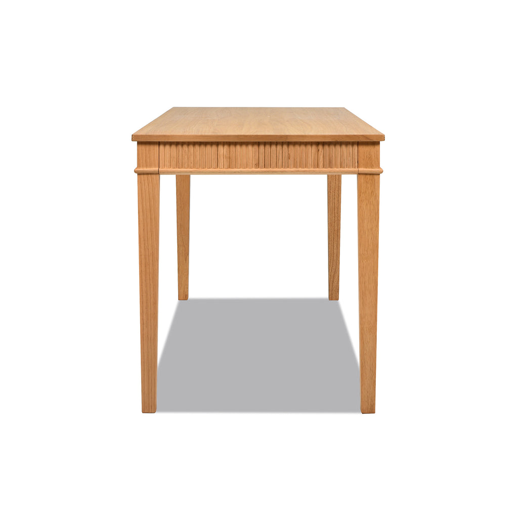 Dumont Modern Farmhouse 1-Drawer Fluted Home Office Writing Desk