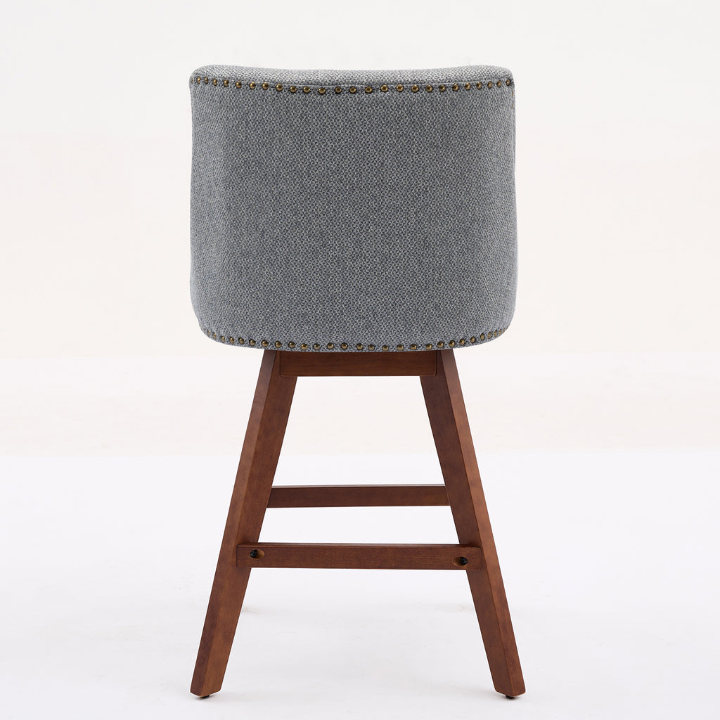 Counter Height Swivel Barstools Set of 2