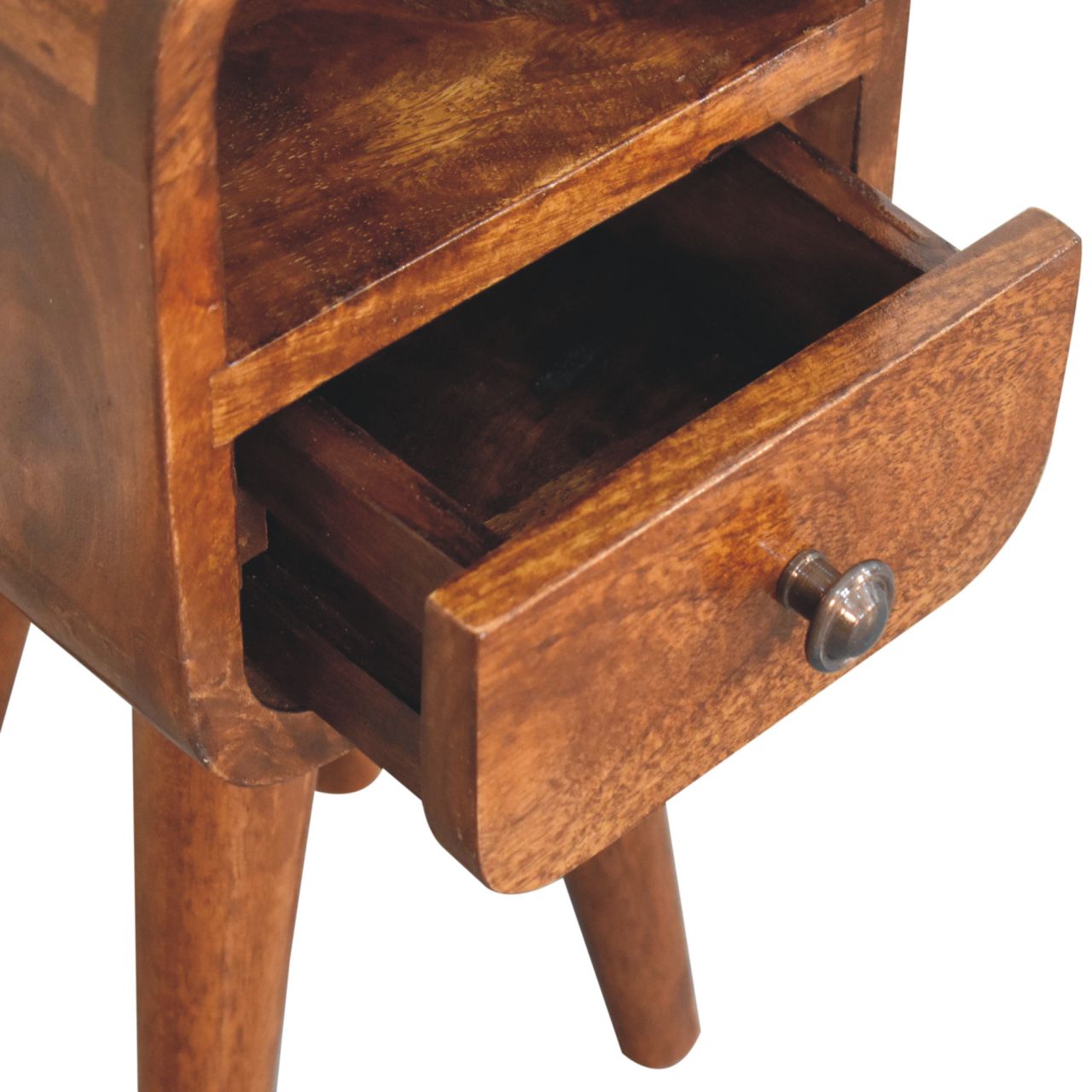 Solid Wood Extra Mini Curve Bedside