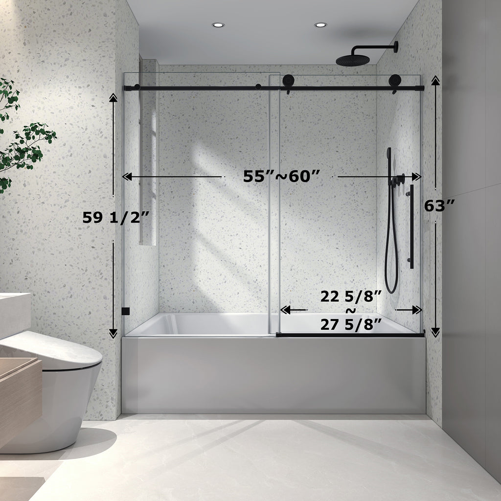 6063 Matte Shower Doors