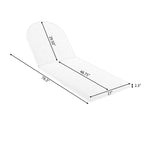 Outdoor Rope Chaise Lounge Set with Teak Look Side Table