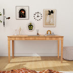 Dumont Modern Farmhouse 1-Drawer Fluted Home Office Writing Desk