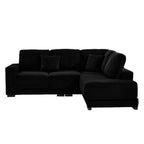 93" Sectional Sofa with Reversible Chaise Lounge