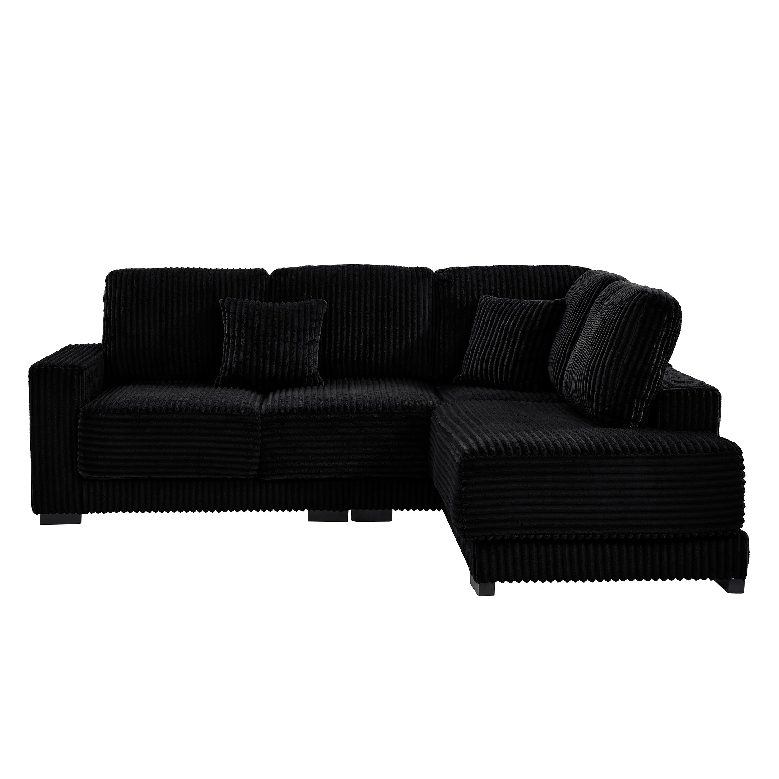 93" Sectional Sofa with Reversible Chaise Lounge