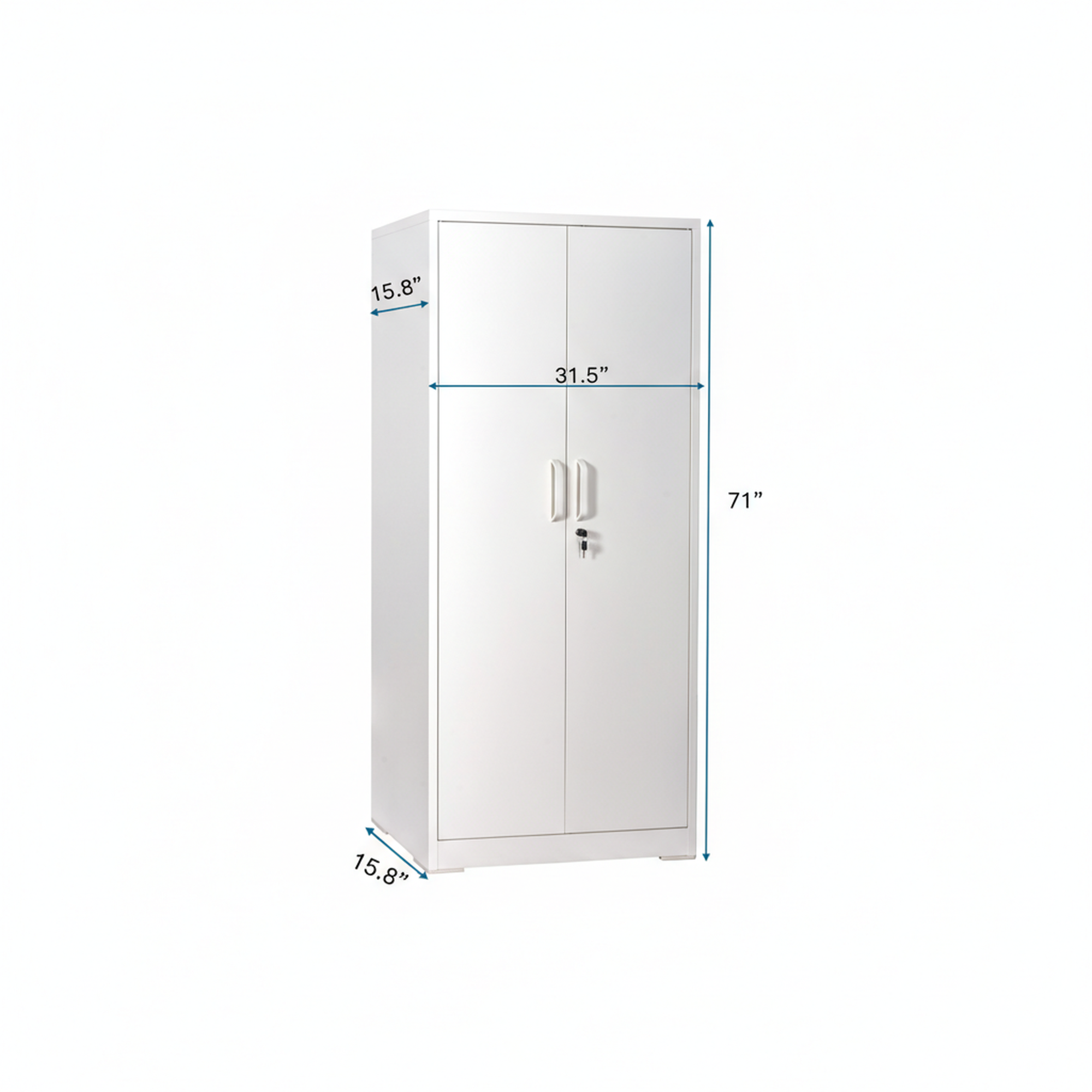 Ironclad 71" Metal Storage Cabinet with Locking Doors