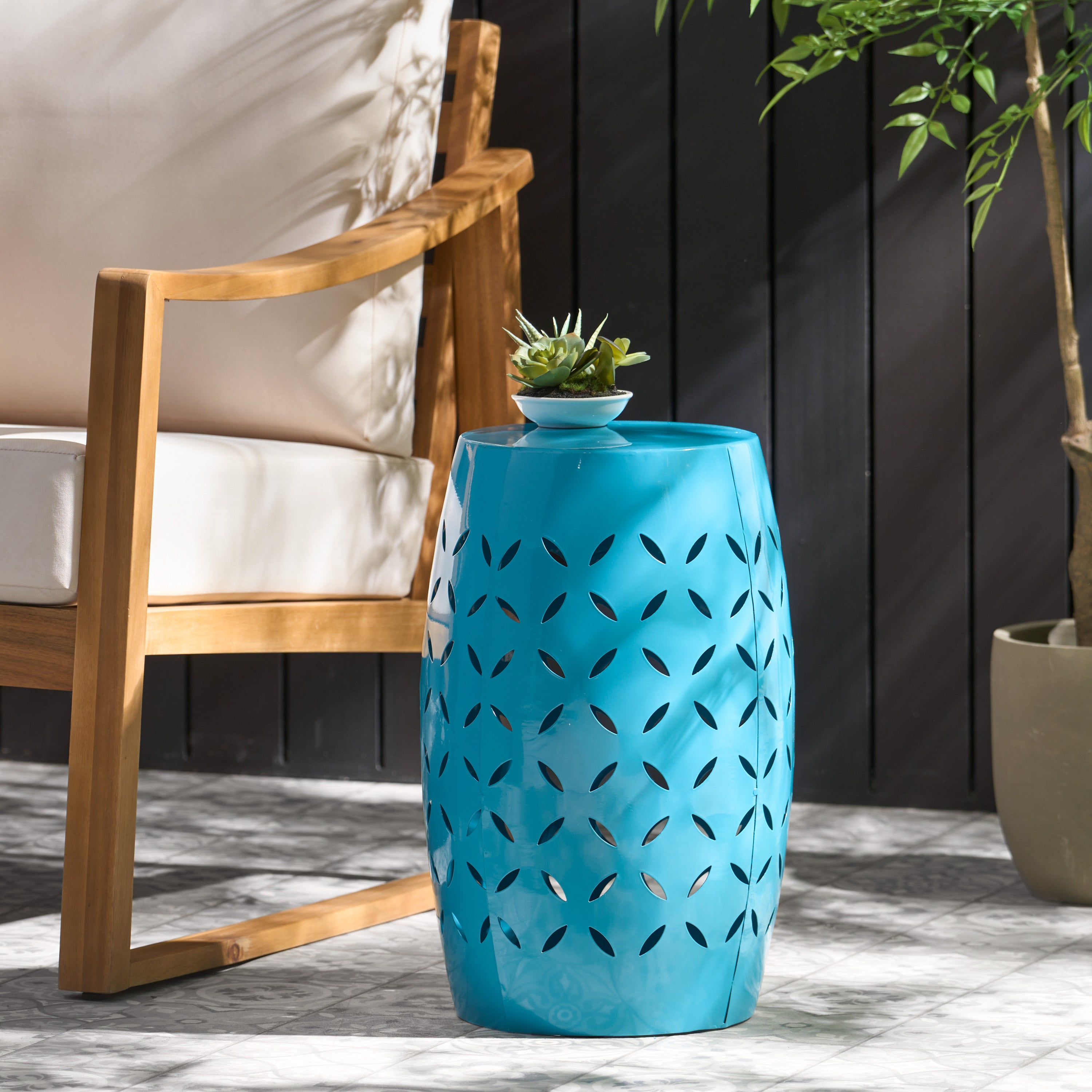 Lilac 12" Accent Side Table