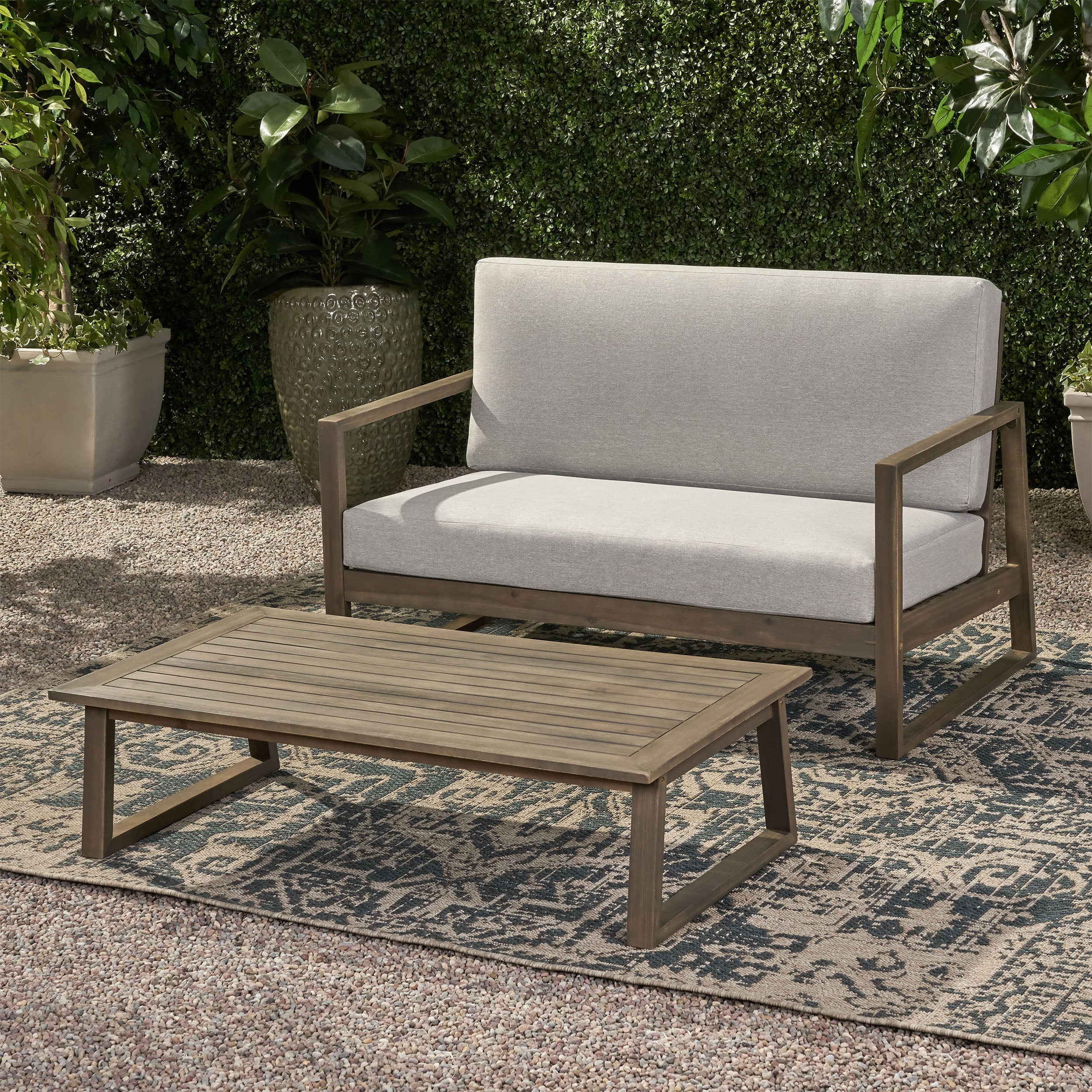 Belgian Loveseat & Coffee Table
