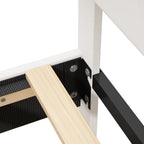 King Size Bed Frame with Adjustable Headboard