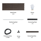 Woodgrain Aesthetic & Metal Strength: 8x4x2FT Galvanized Raised Garden Bed Kit