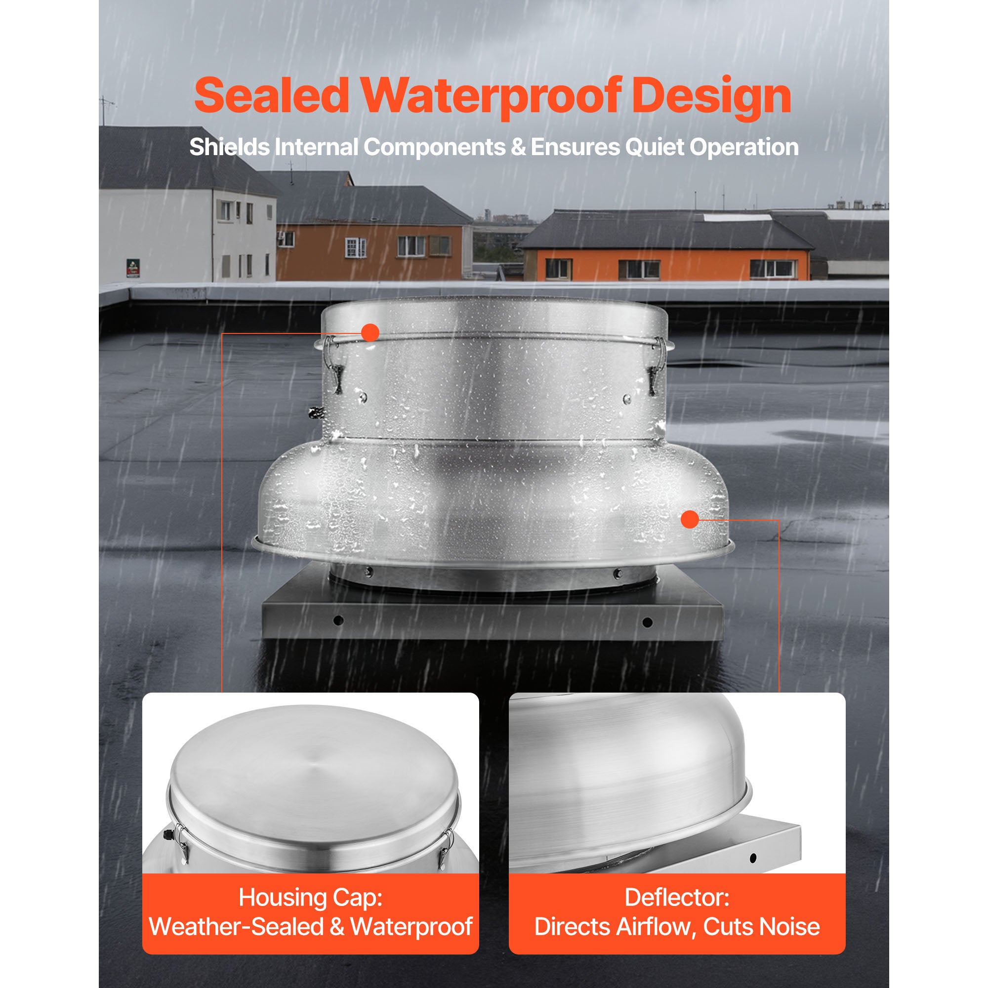 Roof Exhaust Fan with High-Power Motor