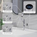 Chrome Bathroom Sink Faucet with Spray Function
