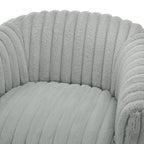 Alexa Ultra Plush Wide Cord-like Swivel Barrel Chair