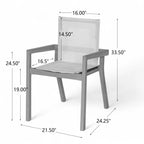 Belfast Dining Chair Set of 2, Teak Frame
