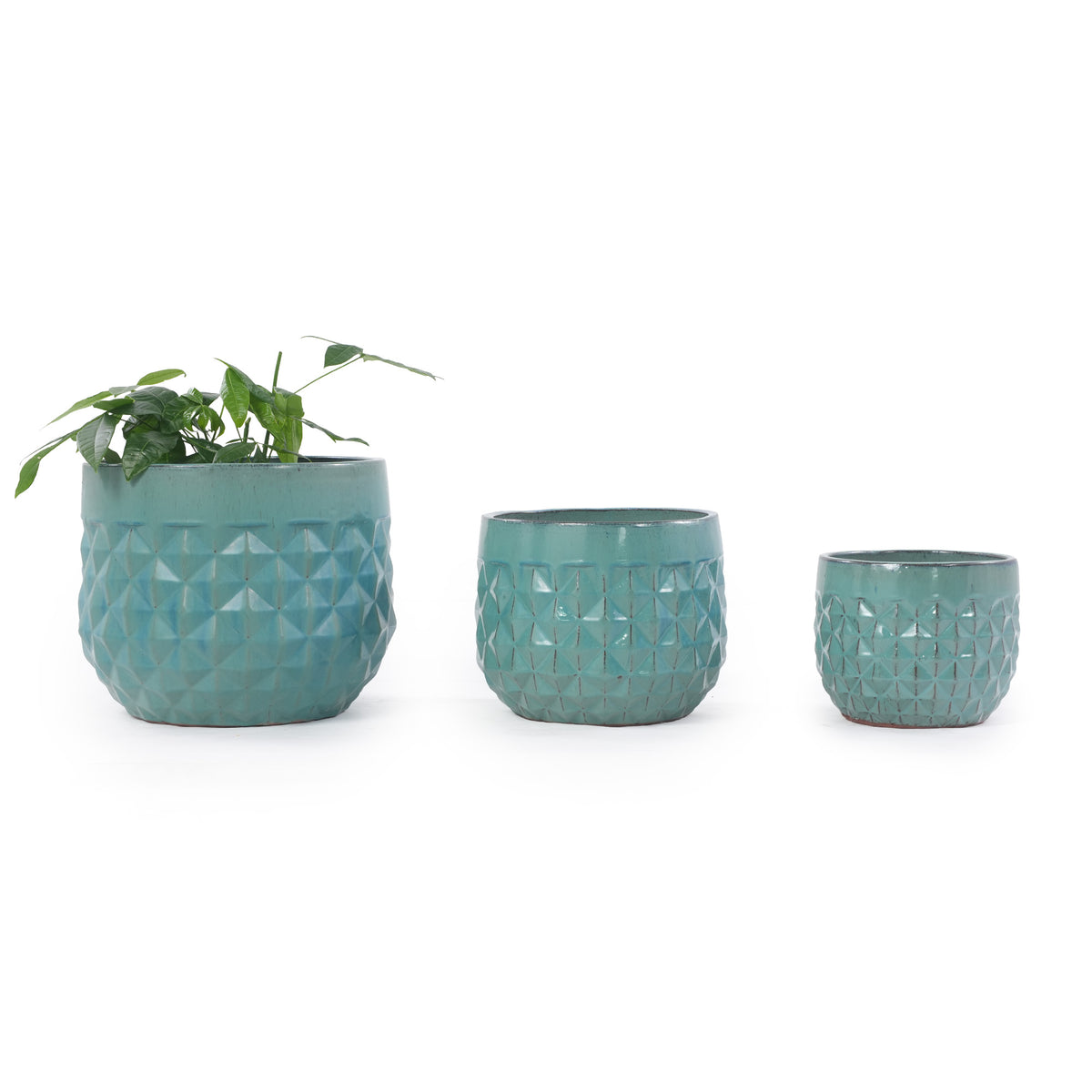 Handmade Ceramic Planter Pots Set of 3