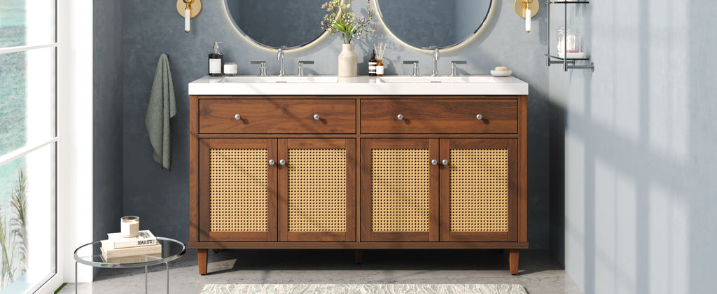 60 Inch Bathroom Vanity with Double Sink