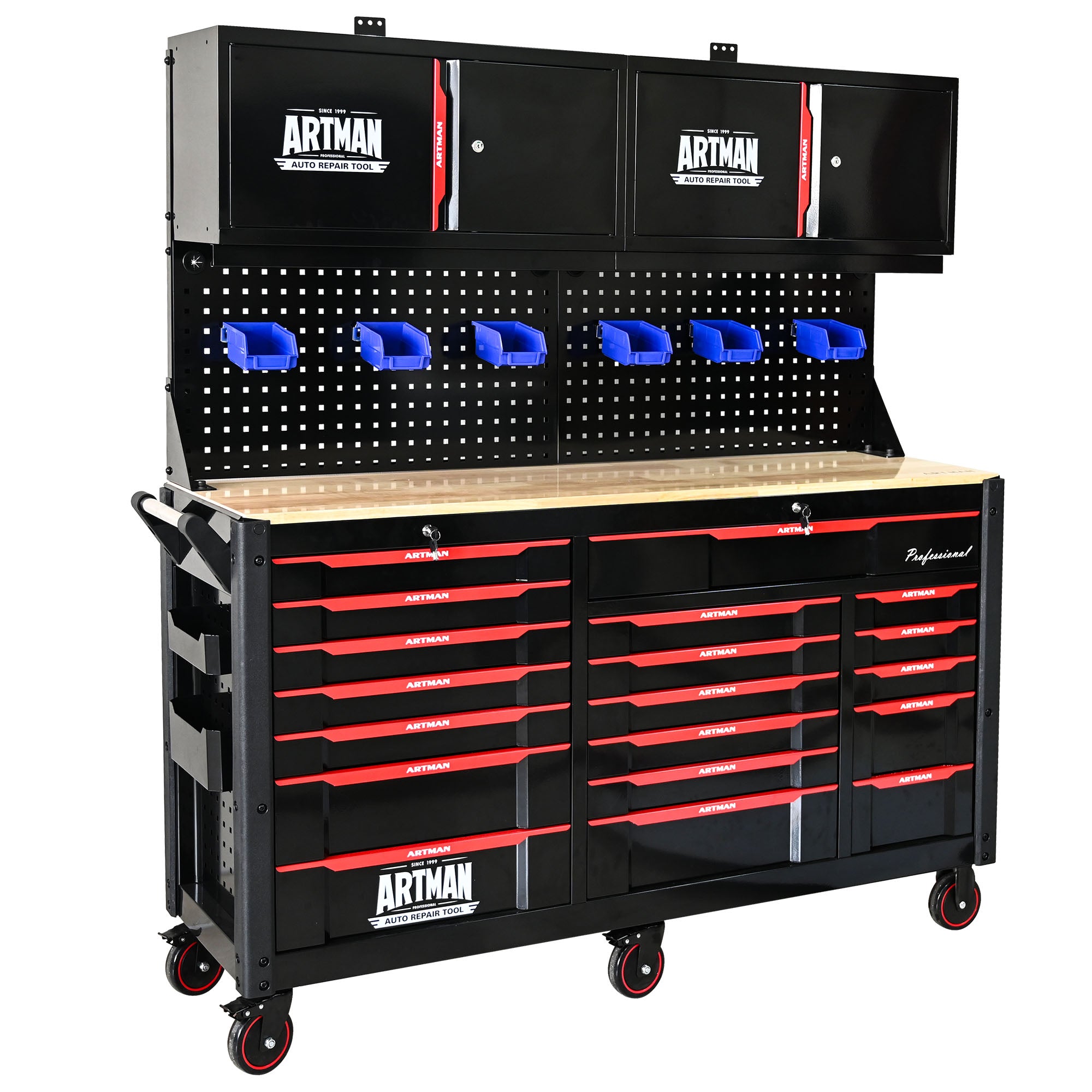 Automobile Repair Heavy-duty Tool Cart with 7+12 Drawers