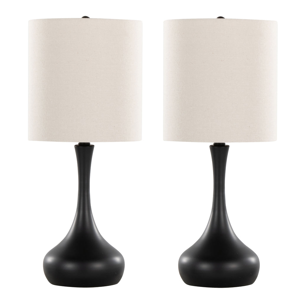 Genie 24" Contemporary Metal Table Lamp in Matte