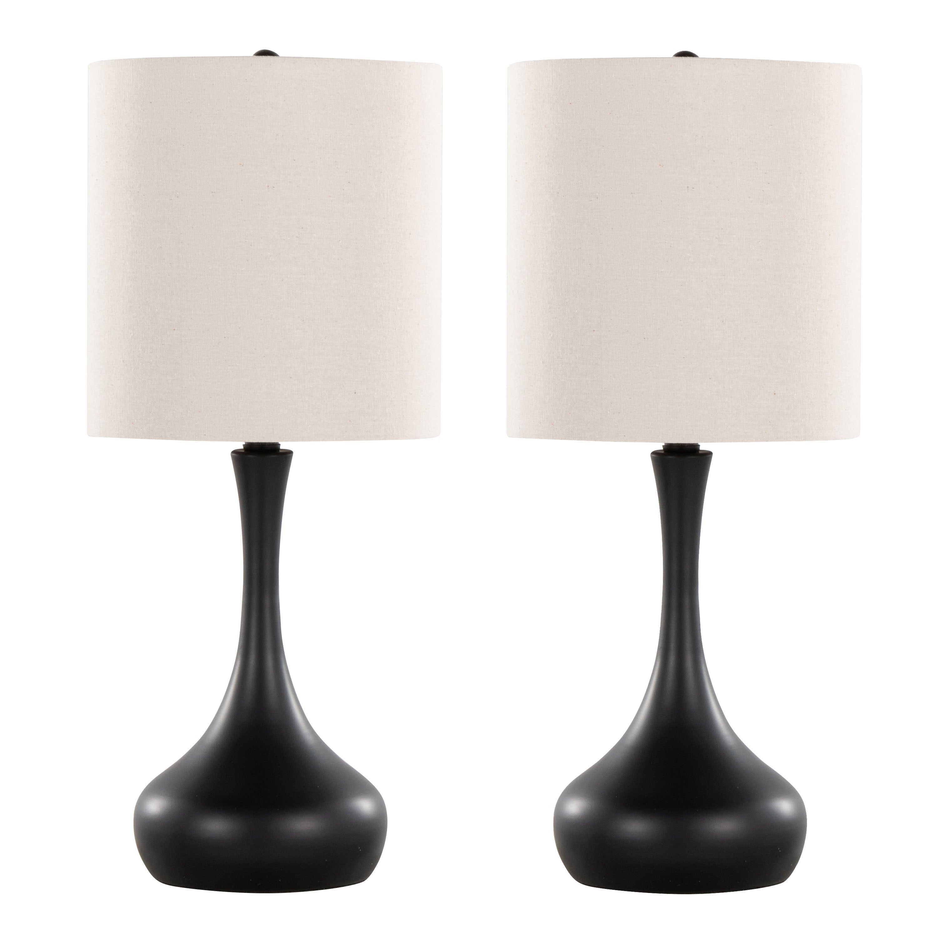 Genie 24" Contemporary Metal Table Lamp in Matte