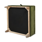Knox 35" Square Storage Cocktail Ottoman, Olive