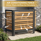 3-Panel Outdoor Air Conditioner Fence Screen