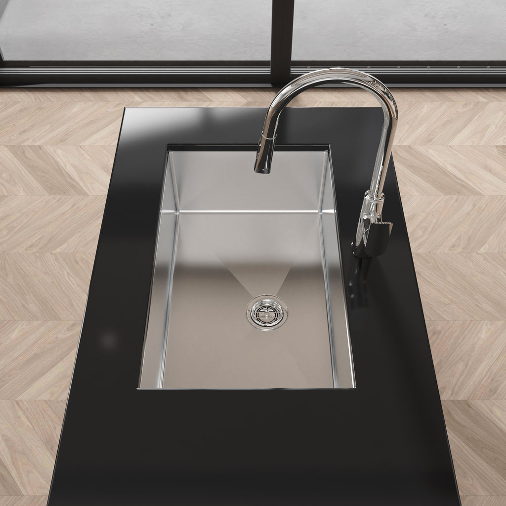 Stainless Steel Kitchen Sink, 30"x19" Drop In Single Bowl