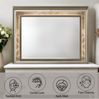 Skylar Dark Champagne Finish Mirror With LED