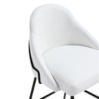 Gracie Metal Upholstered Barstool