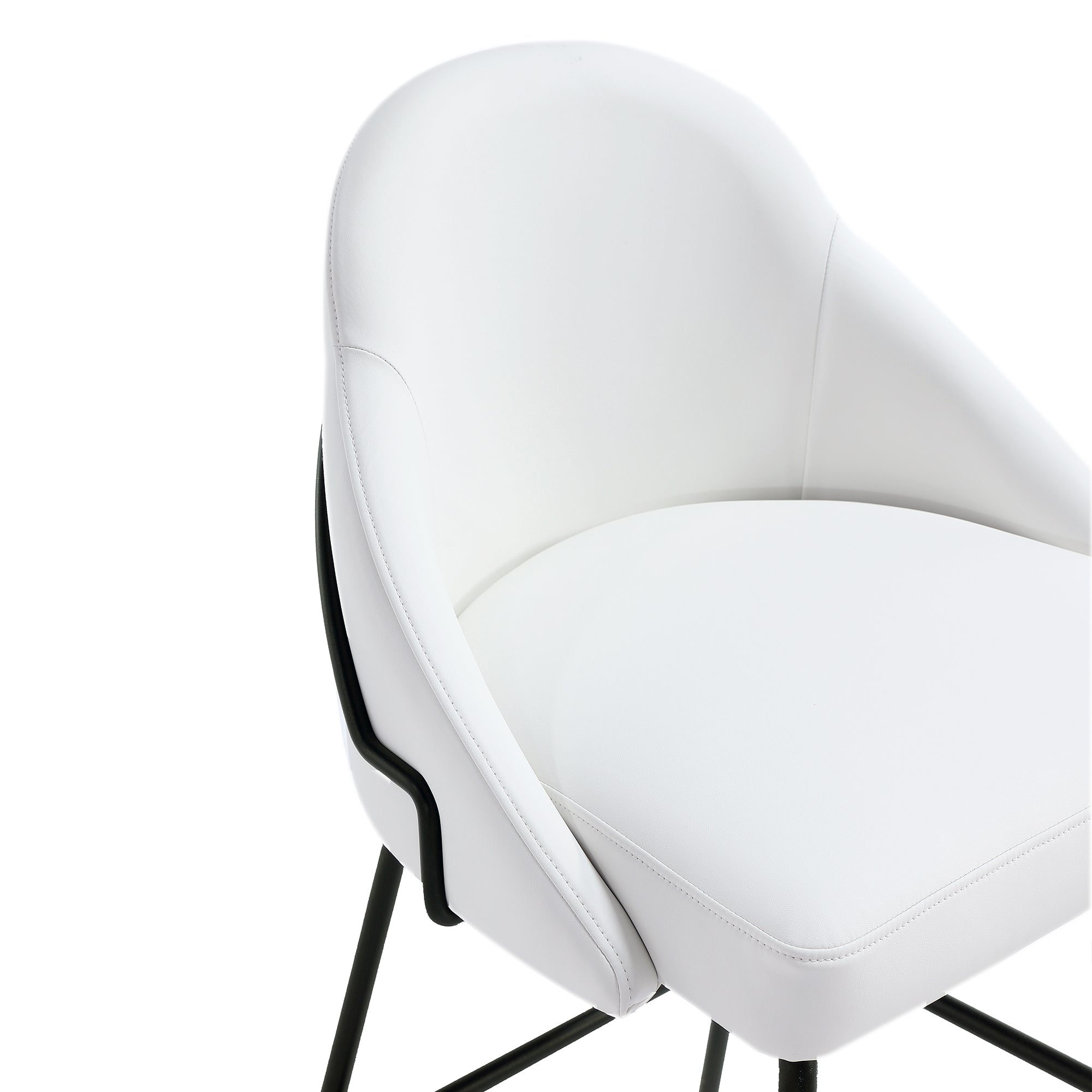 Gracie Metal Upholstered Barstool