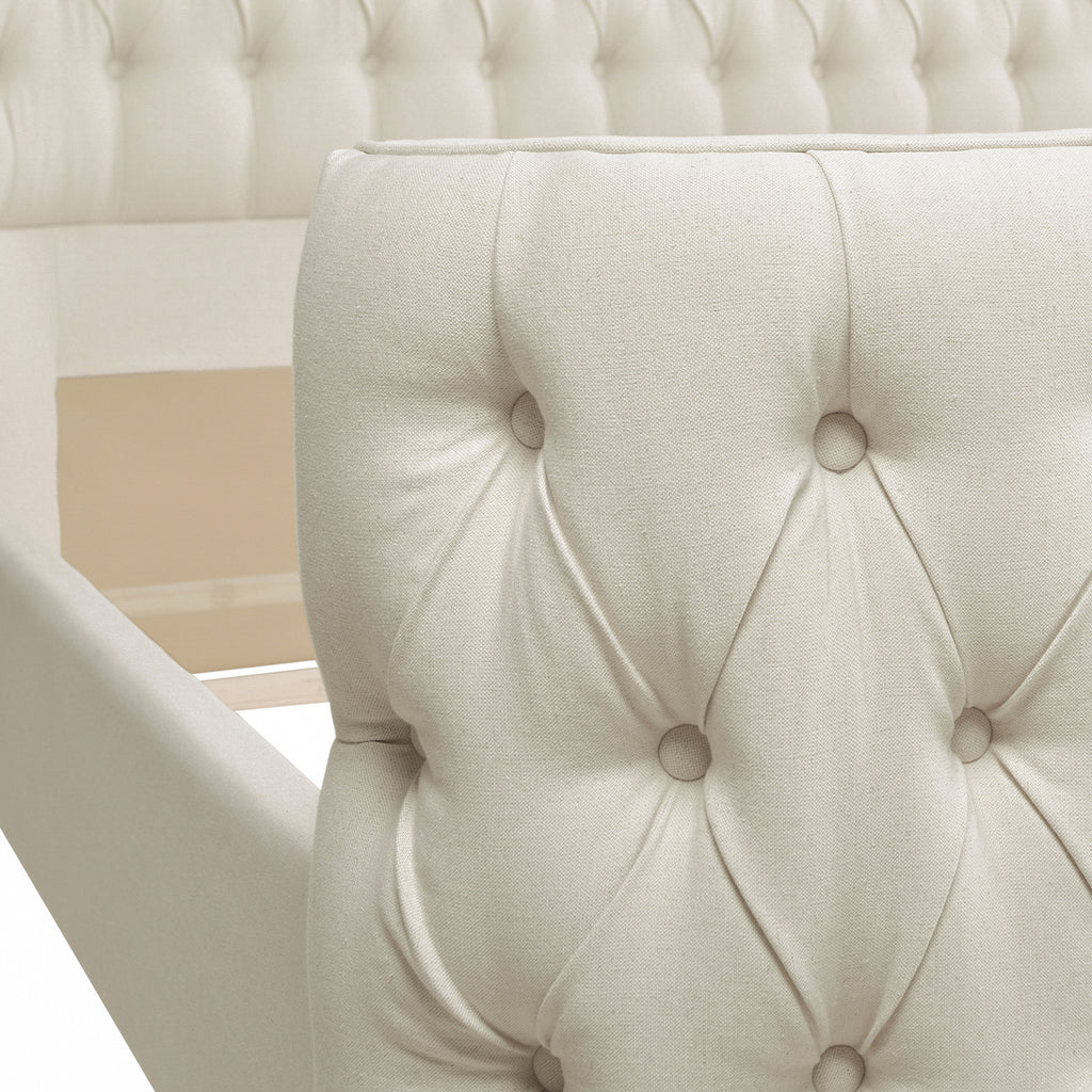 Brooklyn King Tufted Panel Bed Headboard and Footboard Set