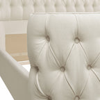 Brooklyn King Tufted Panel Bed Headboard and Footboard Set